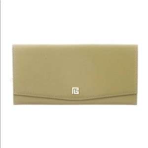 Pierre Balmain Leather Vintage Wallet Olive Green